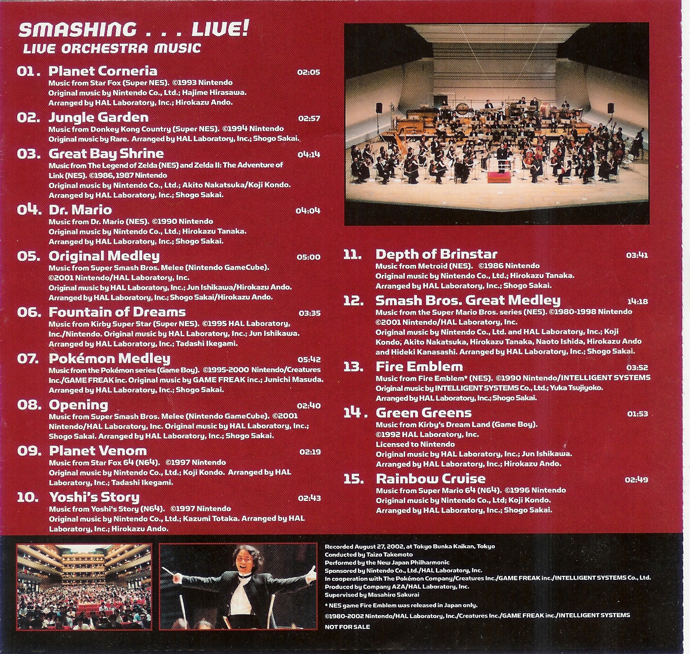 Super Smash Bros. Melee Smashing…Live! Live Orchestra Music (2003